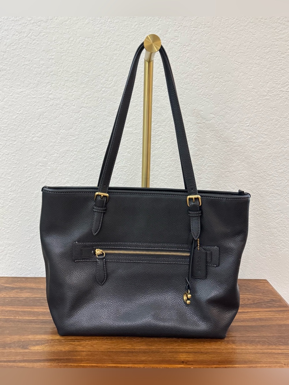 Coach Taylor Tote Leather Black